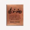 16x20 Custom Canvas Best Gift for Coupes, Handmade, Personalized Art Piece, A Bicycle, Two Seats & A Warm Message Will Melt Her Heart, 1007 view 1