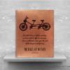 16x20 Custom Canvas Best Gift for Coupes, Handmade, Personalized Art Piece, A Bicycle, Two Seats & A Warm Message Will Melt Her Heart, 1007 view 3