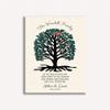 16x20 Custom Canvas Best Personalized, A Handcrafted Gift with A Rooted Tree Showing Family Growing Strong, Gift with A Heartfelt Message,1064 view 1