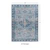 Linon Emerald Augusta Blue/Ivory 3'3" X 5' view 3