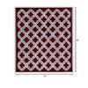 Linon Capri Quatrafoil Red 6'5" X 9'3" view 3