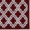 Linon Capri Quatrafoil Red 6'5" X 9'3" view 4