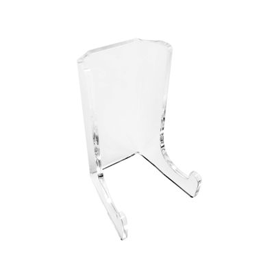 Clear Choice 6 Pack 3 inch high Double-Bend Acrylic Easel Stand |Table top, Display, Flat Plates, Photos, Place Cards, Slab Specimens, use for Weddings, Funerals or Birthdays | Clear (6)