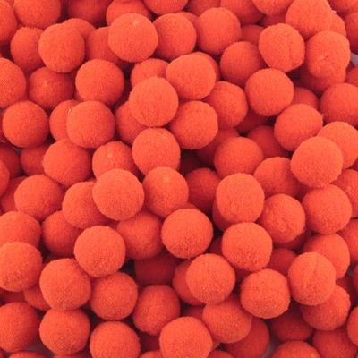 DalaB Pompom 8mm 10mm 15mm 20mm 25mm 30mm Soft Pompones Fluffy Plush Crafts DIY Pom Poms Ball Furball Home Decor Sewing Supplies 20g - (Color: 12orange, Size: 25mm 36pcs)