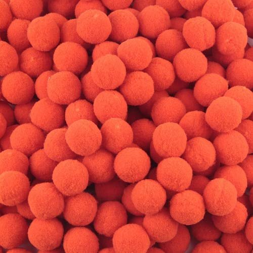 DalaB Pompom 8mm 10mm 15mm 20mm 25mm 30mm Soft Pompones Fluffy Plush Crafts DIY Pom Poms Ball Furball Home Decor Sewing Supplies 20g - (Color: 12orange, Size: 25mm 36pcs)