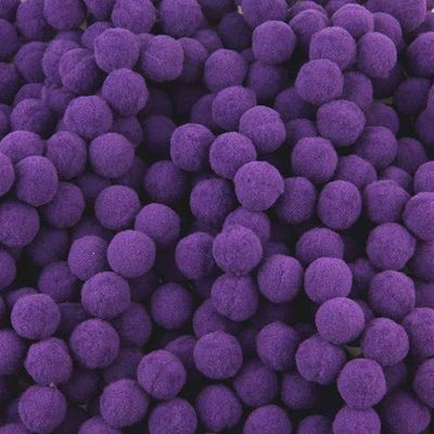 DalaB Pompom 8mm 10mm 15mm 20mm 25mm 30mm Soft Pompones Fluffy Plush Crafts DIY Pom Poms Ball Furball Home Decor Sewing Supplies 20g - (Color: 32dark Purple, Size: 20mm 60pcs)