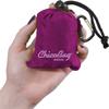 ChicoBag Original Compact Reusable Grocery Bag w/Attached Pouch and Carabiner Clip | Perfect for Shopping, Travel, Organization | Eco-Conscious Packable Tote | Boysenberry (Pack of 4) view 3
