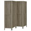 Coaster Home Furnishings - Deepika - Wood Construction - 70-Inch 4-Panel Room Divider Folding Screen with Metal Hardware, and Freestanding Frame - Living Room & Bedroom - Gray Driftwood - 961415 view 1