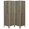 Coaster Home Furnishings - Deepika - Wood Construction - 70-Inch 4-Panel Room Divider Folding Screen with Metal Hardware, and Freestanding Frame - Living Room & Bedroom - Gray Driftwood - 961415 view 3