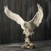 Veronese Design 13 Inch Tall Snowy Owl Flight Resin Sculpture Hand Painted Finish view 4