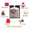 32x39 Inches Comforter Storage Bags Dustproof Moistureproof Jumbo Plastic Storage Bags for Blanket Clothes and Big Plush Toys Set of 10 (Clear) view 2