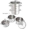 TimmyHouse Juicer Steamer 11-Quart Stainless Steel Fruit Stove Top w/Tempered Glass Lid view 2