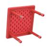EMMA + OLIVER 24" Square Red Plastic Height Adjustable Activity Table view 3