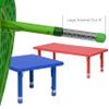 EMMA + OLIVER 24" Square Red Plastic Height Adjustable Activity Table view 4