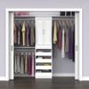 ClosetMaid Modular Storage Pair Set, Wood Closet Organizer, Shaker Style, Add On Accessory for Shelf Units, White, Solid 2-Door Kit view 2