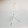 Clear Choice 6 Pack 3 inch high Single-Bend Acrylic Easel Stand |Table top, Display, Flat Plates, Photos, Place Cards, Slab Specimens, use for Weddings, Funerals or Birthdays | Clear (6) view 3