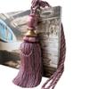 1 Pair Curtain Decorative Bandage Tassels Curtain Tiebacks Creative Curtain Rope Holdbacks (Purple) view 1