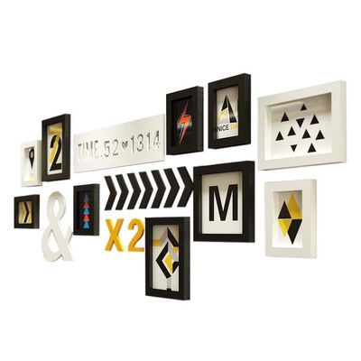 10 Multi Picture Frame Set, Wall Frame Set with 10 Frames, Covers 137cm x 55cm, Best Wall Decorations, Modern Picture Frames