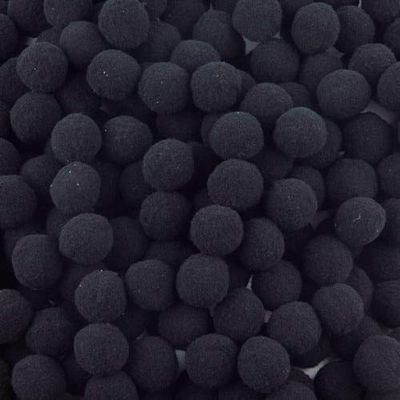 DalaB Pompom 8mm 10mm 15mm 20mm 25mm 30mm Soft Pompones Fluffy Plush Crafts DIY Pom Poms Ball Furball Home Decor Sewing Supplies 20g - (Color: 18black, Size: 25mm 36pcs)