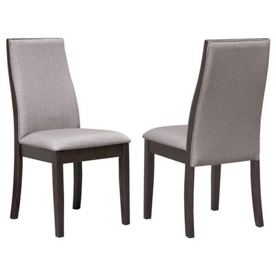 Coaster Home Furnishings - Spring Creek - Wood & Fabric - Armless Dining Chairs with Upholstered Backrest Design - Home Kitchen & Dining Room - Set of 2 - Taupe - 106583