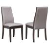 Coaster Home Furnishings - Spring Creek - Wood & Fabric - Armless Dining Chairs with Upholstered Backrest Design - Home Kitchen & Dining Room - Set of 2 - Taupe - 106583 view 1