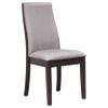 Coaster Home Furnishings - Spring Creek - Wood & Fabric - Armless Dining Chairs with Upholstered Backrest Design - Home Kitchen & Dining Room - Set of 2 - Taupe - 106583 view 4