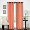 All American Collection New Elegant Modern Contemporary Solid Faux Silk Window Treatment Curtain (54" x 84", Peach Panel) view 1