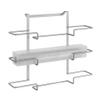 Metaltex Galileo-Triple Roll Hanger, Carton, Metallic Grey, 36x9x30 cm view 2