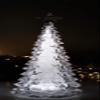 Icy Craft Pine Tree Silver Glitter 15" view 1