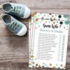 25 Guess Who Mommy or Daddy Fun Baby Shower Game Idea For Girl or Boy Cute Gold Gender Neutral Party, Funny Activity Questions at Gender Reveal Bundle, Party Activities Supplies For Kids, Mom, Dad view 2