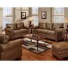 American Furniture Classics Microfiber Buckskin Loveseat in Brown view 2