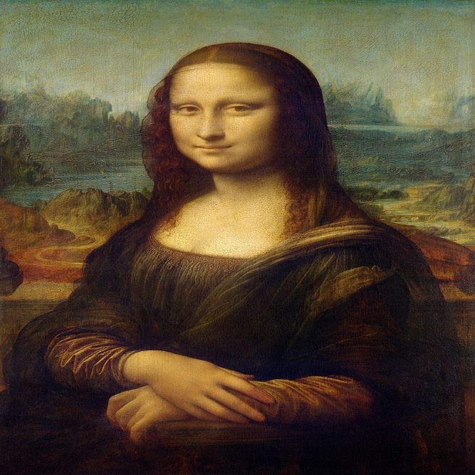 Posterazzi Collection Da Vinci Leonardo Poster Print by Mona Lisa (36 x 24)