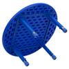 EMMA + OLIVER 33" Round Blue Plastic Height Adjustable Activity Table view 4