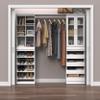 ClosetMaid Modular Storage Shelf Unit with 12 Adjustable Shelves & Dividers, White view 2