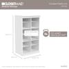 ClosetMaid Modular Storage Shelf Unit with 12 Adjustable Shelves & Dividers, White view 3