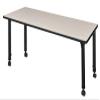 Regency Kee 66 x 24 in. Height Adjustable Mobile Classroom Activity Table- Maple view 4