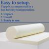 Continental Mattress 1-inch Mattress Topper for Back Pain Relief | Comfortable Bed Toppers for Mattresses with Orthopedic Benefits, Provides Accurate Balance Support for Body, Full, White view 3