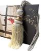 1 Pair Curtain Decorative Bandage Tassels Curtain Tiebacks Creative Curtain Rope Holdbacks (Beige) view 1