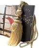 1 Pair Curtain Decorative Bandage Tassels Curtain Tiebacks Creative Curtain Rope Holdbacks (Golden) view 1