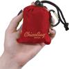ChicoBag Original Compact Reusable Grocery Bag w/Attached Pouch and Carabiner Clip | Perfect for Shopping, Travel, Organization | Eco-Conscious Packable Tote | Red (Pack of 4) view 3