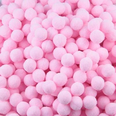 DalaB Pompom 8mm 10mm 15mm 20mm 25mm 30mm Soft Pompones Fluffy Plush Crafts DIY Pom Poms Ball Furball Home Decor Sewing Supplies 20g - (Color: 13pink, Size: 20mm 60pcs)