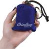 ChicoBag Original Compact Reusable Grocery Bag w/Attached Pouch and Carabiner Clip | Perfect for Shopping, Travel, Organization | Eco-Conscious Packable Tote | Mazarine Blue (Pack of 4) view 3