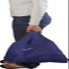 ChicoBag Original Compact Reusable Grocery Bag w/Attached Pouch and Carabiner Clip | Perfect for Shopping, Travel, Organization | Eco-Conscious Packable Tote | Mazarine Blue (Pack of 4) view 4