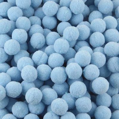 DalaB Pompom 8mm 10mm 15mm 20mm 25mm 30mm Soft Pompones Fluffy Plush Crafts DIY Pom Poms Ball Furball Home Decor Sewing Supplies 20g - (Color: 34lake Blue, Size: 20mm 60pcs)