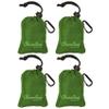 ChicoBag Original Compact Reusable Grocery Bag w/Attached Pouch and Carabiner Clip | Perfect for Shopping, Travel, Organization | Eco-Conscious Packable Tote | Pale Green (Pack of 4) view 1