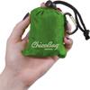 ChicoBag Original Compact Reusable Grocery Bag w/Attached Pouch and Carabiner Clip | Perfect for Shopping, Travel, Organization | Eco-Conscious Packable Tote | Pale Green (Pack of 4) view 3