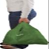 ChicoBag Original Compact Reusable Grocery Bag w/Attached Pouch and Carabiner Clip | Perfect for Shopping, Travel, Organization | Eco-Conscious Packable Tote | Pale Green (Pack of 4) view 4