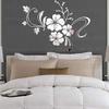Mirror Stickers Sticker Bathroom Room Decoration Long Wallpaper for Walls in Rolls Self Adhesive Home Accessories Decor 2020 Film On The Window from Sun Acrylic Hibiscus Leaf Flower Petals view 2