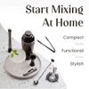 Mixology & Craft Cocktail Shaker Set with Bamboo Stand - Professional 10-Piece Bartender Kit - Complete Bar Set & Cocktail Mixer Kit for Home (Gun-Metal) view 2