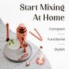 Mixology & Craft Cocktail Shaker Set with Bamboo Stand - Professional 10-Piece Bartender Kit - Complete Bar Set & Cocktail Mixer Kit for Home (Copper) view 2